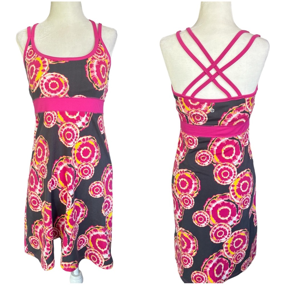Soybu Tahiti Athletic Dress Paper Lanterns Print Small